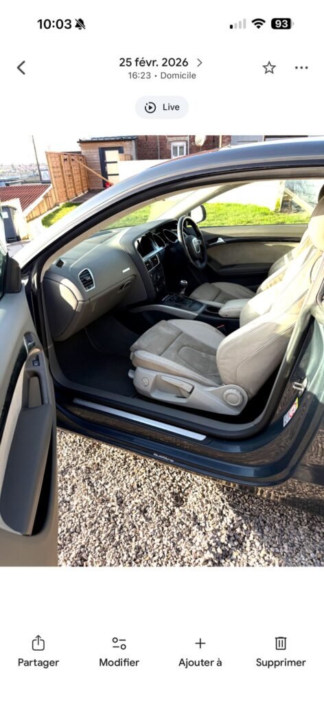 Audi A5 Coupé (8T) – 3.0 V6 TDI 240 ch Quattro / Boîte Manuelle / Pack Black / Calandre Nid d'Abeille
